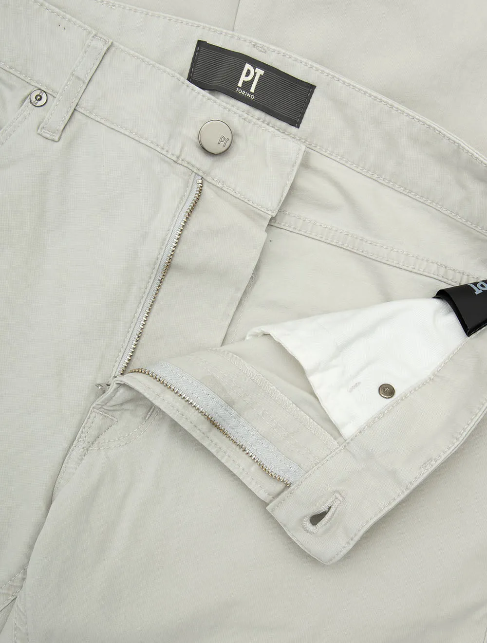 5-Taschen-Baumwolljeans Stein