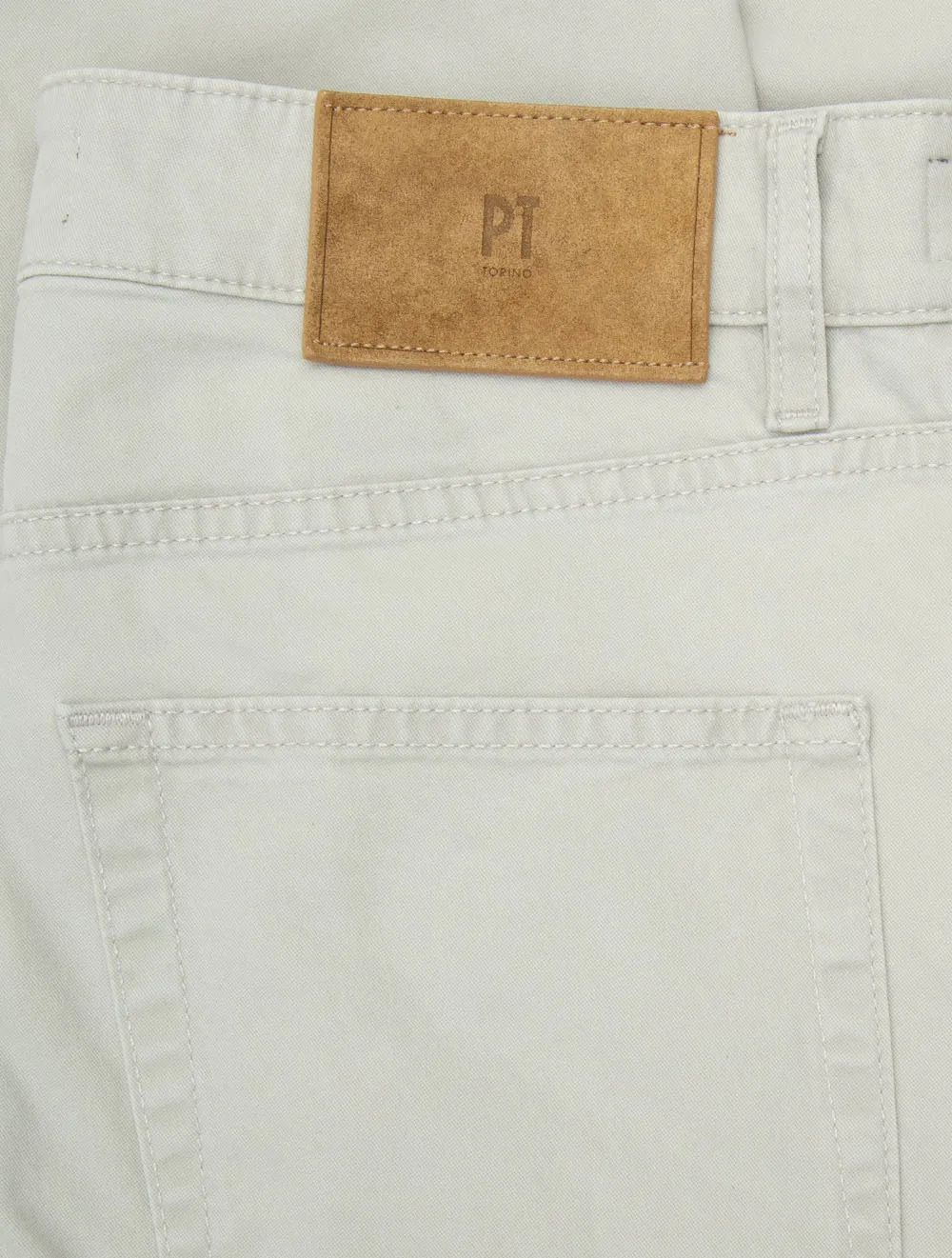 5-Taschen-Baumwolljeans Stein