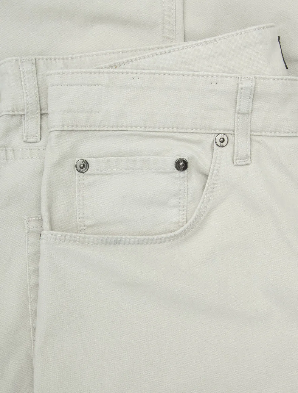 5-Taschen-Baumwolljeans Stein