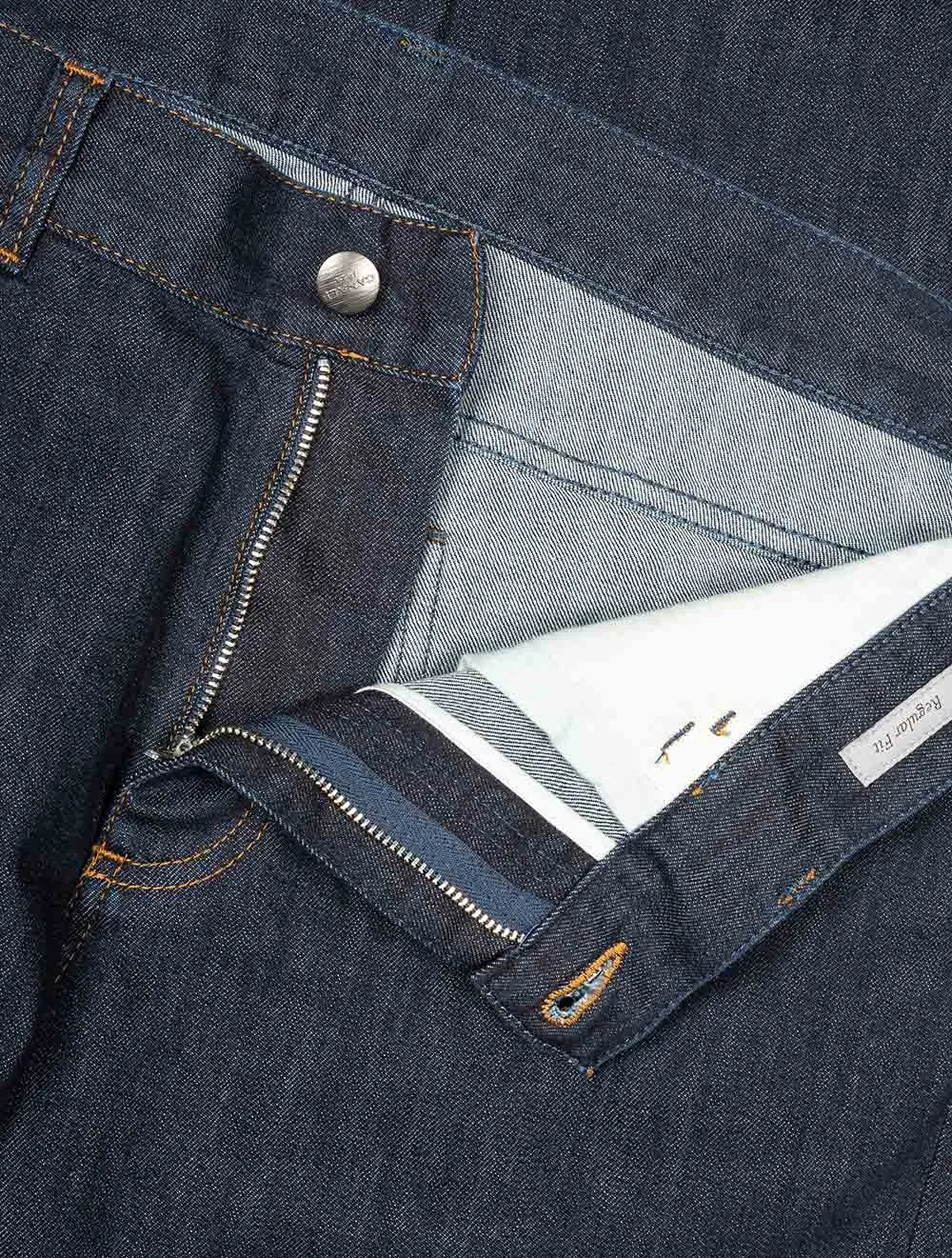 5-Taschen-Jeans in Marineblau