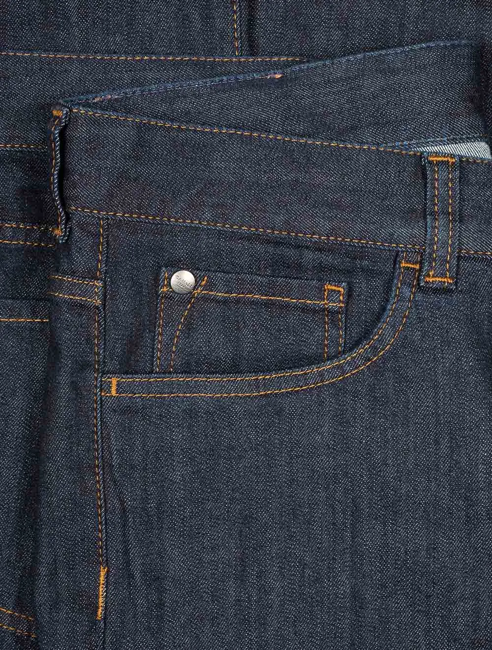 5-Taschen-Jeans in Marineblau
