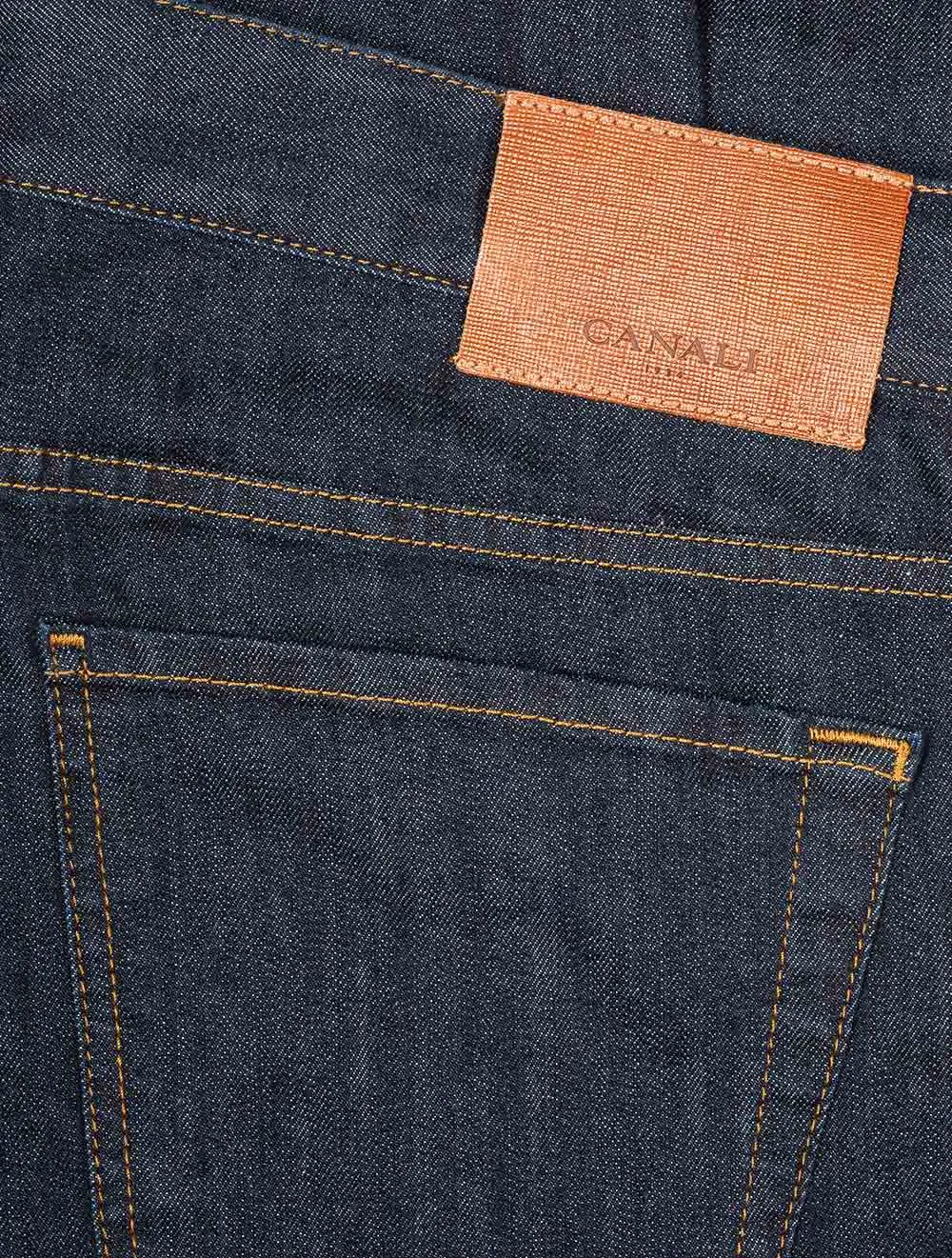 5-Taschen-Jeans in Marineblau