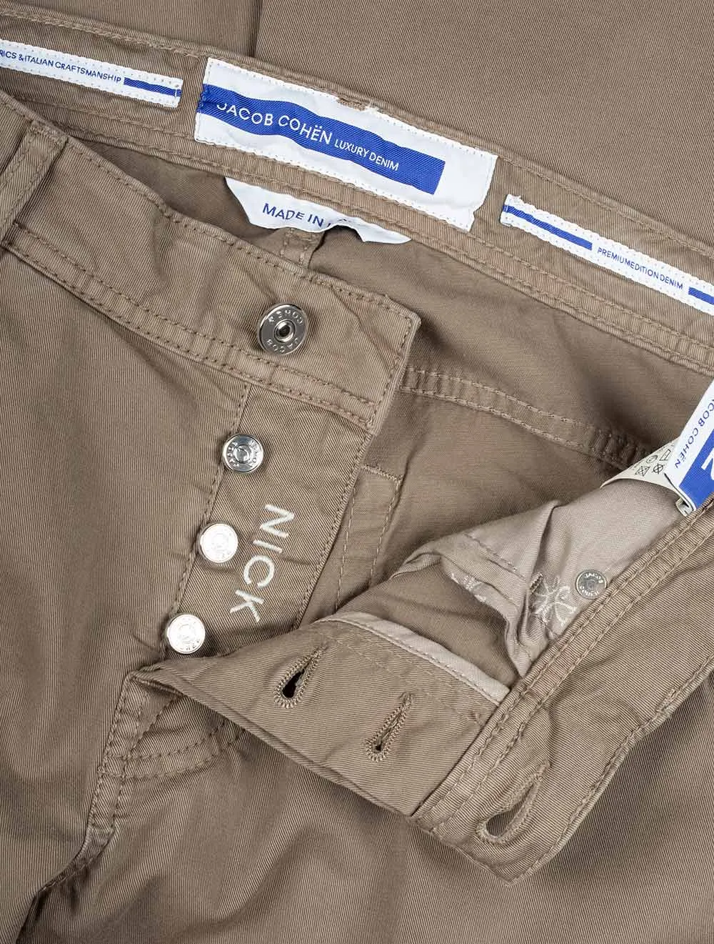 5-Taschen Nick Slim Jeans Dunkelbeige
