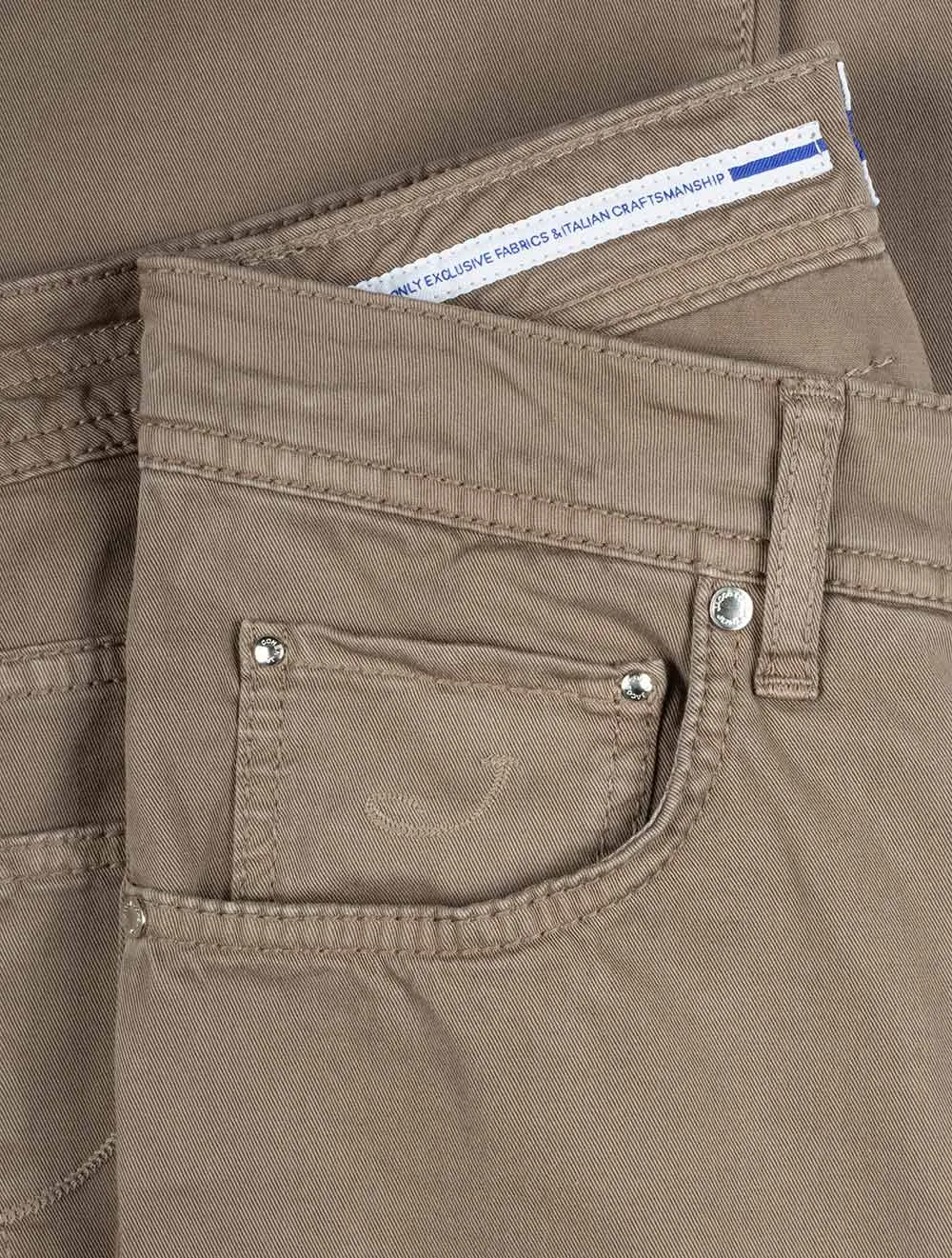 5-Taschen Nick Slim Jeans Dunkelbeige