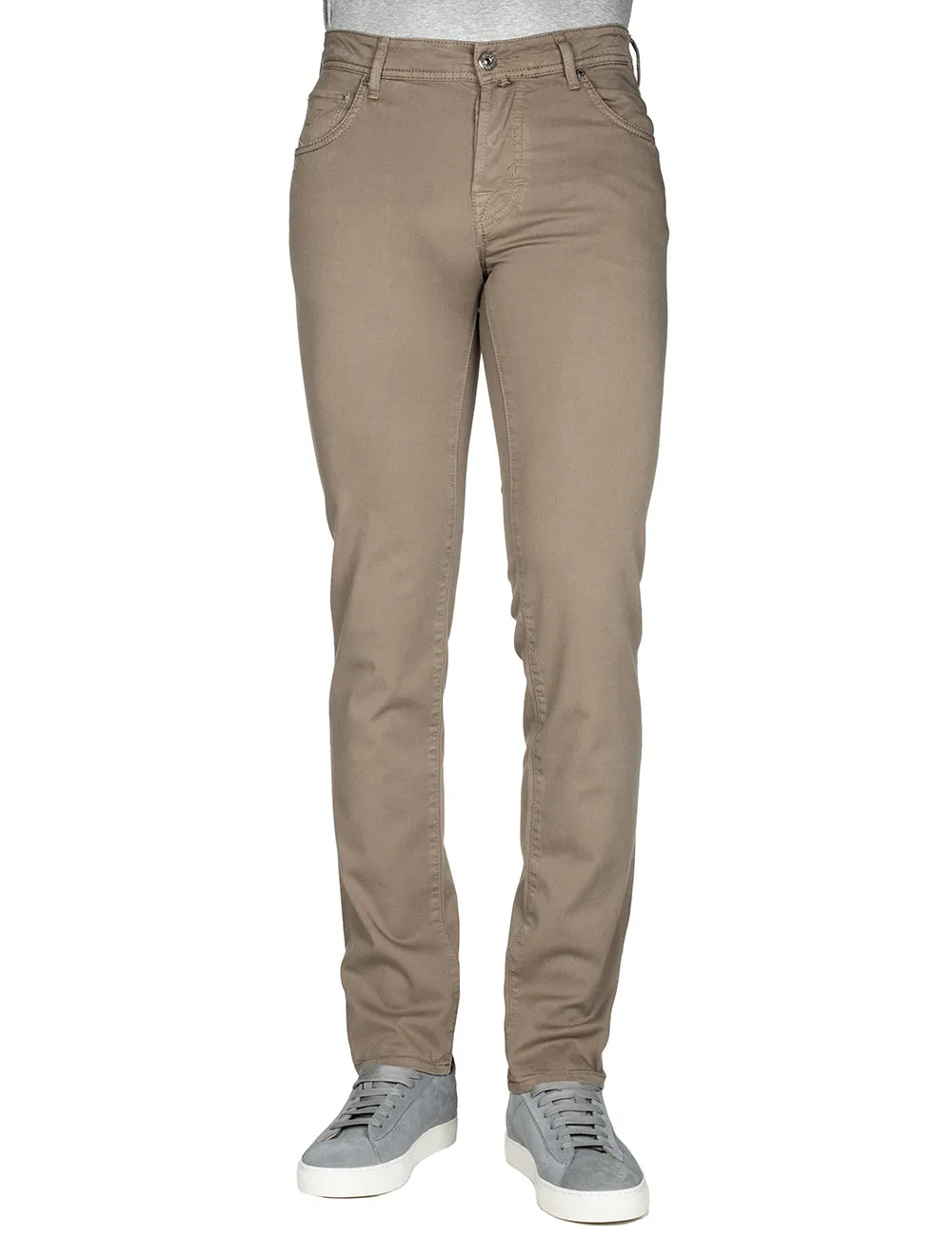 5-Taschen Nick Slim Jeans Dunkelbeige