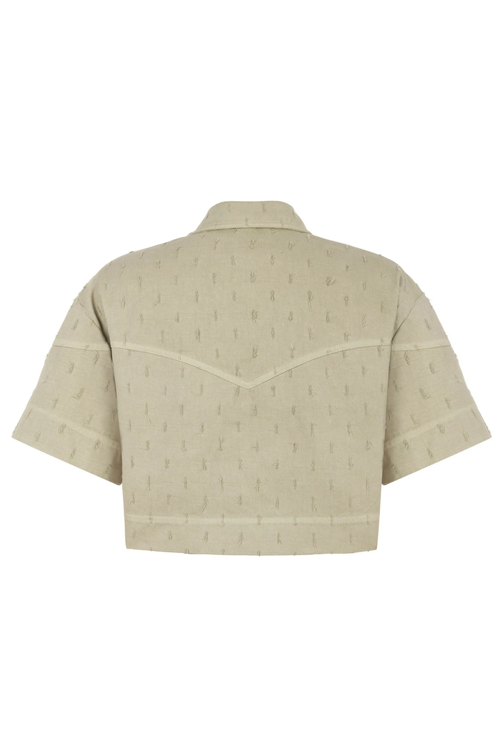Accessoire-Designte Denimjacke