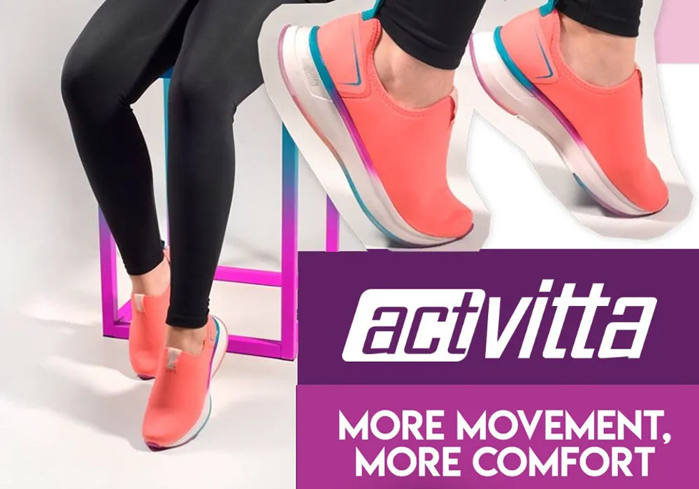 Actvitta Emmence Damen Komfortable Aktivitätsschuhe mit Polsterung Hergestellt in Brasilien Actvitta Schuhe