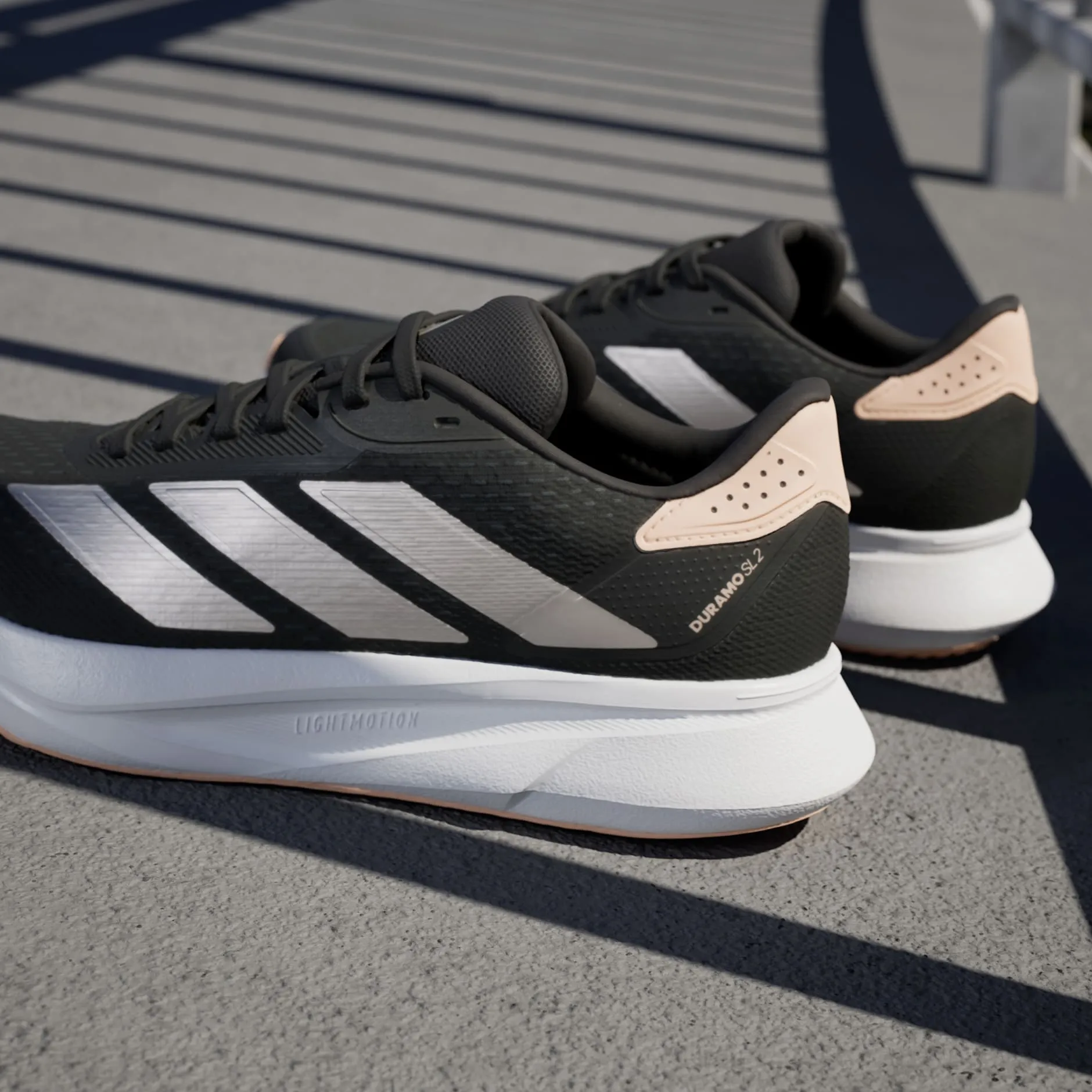 ADIDAS DAMEN DURAMO SL 2 SCHWARZ/KORALLEN LAUFSCHUHE