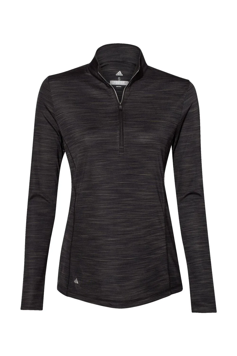 Adidas Damen Feuchtigkeitstransportierendes 1/4-Zip Sweatshirt - Schwarz Melange