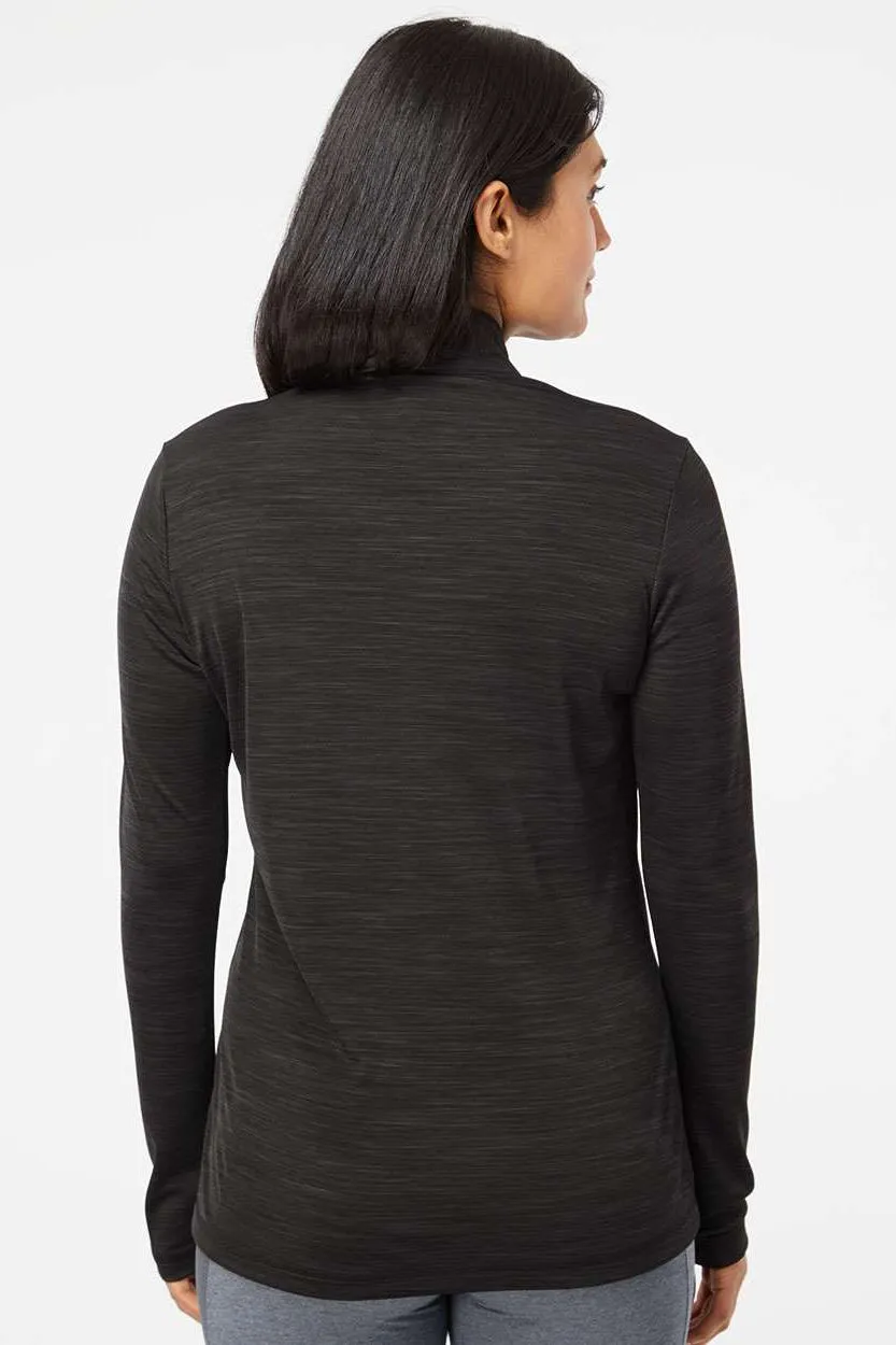 Adidas Damen Feuchtigkeitstransportierendes 1/4-Zip Sweatshirt - Schwarz Melange