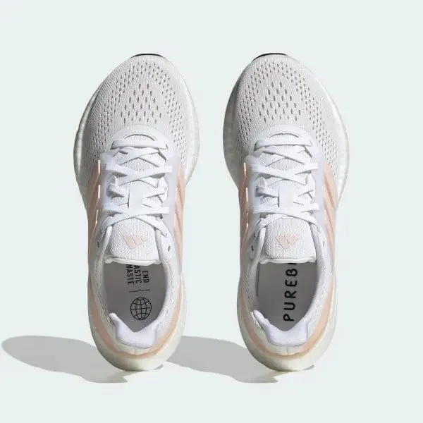 ADIDAS DAMEN PUREBOOST 23 WEIß/ROSA SCHUHE