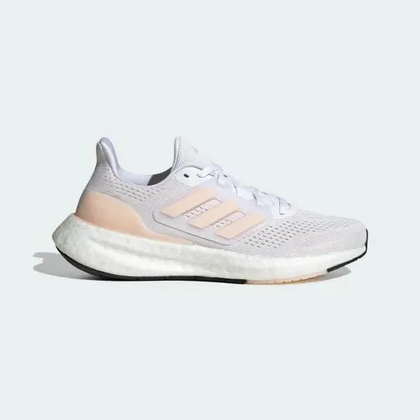 ADIDAS DAMEN PUREBOOST 23 WEIß/ROSA SCHUHE