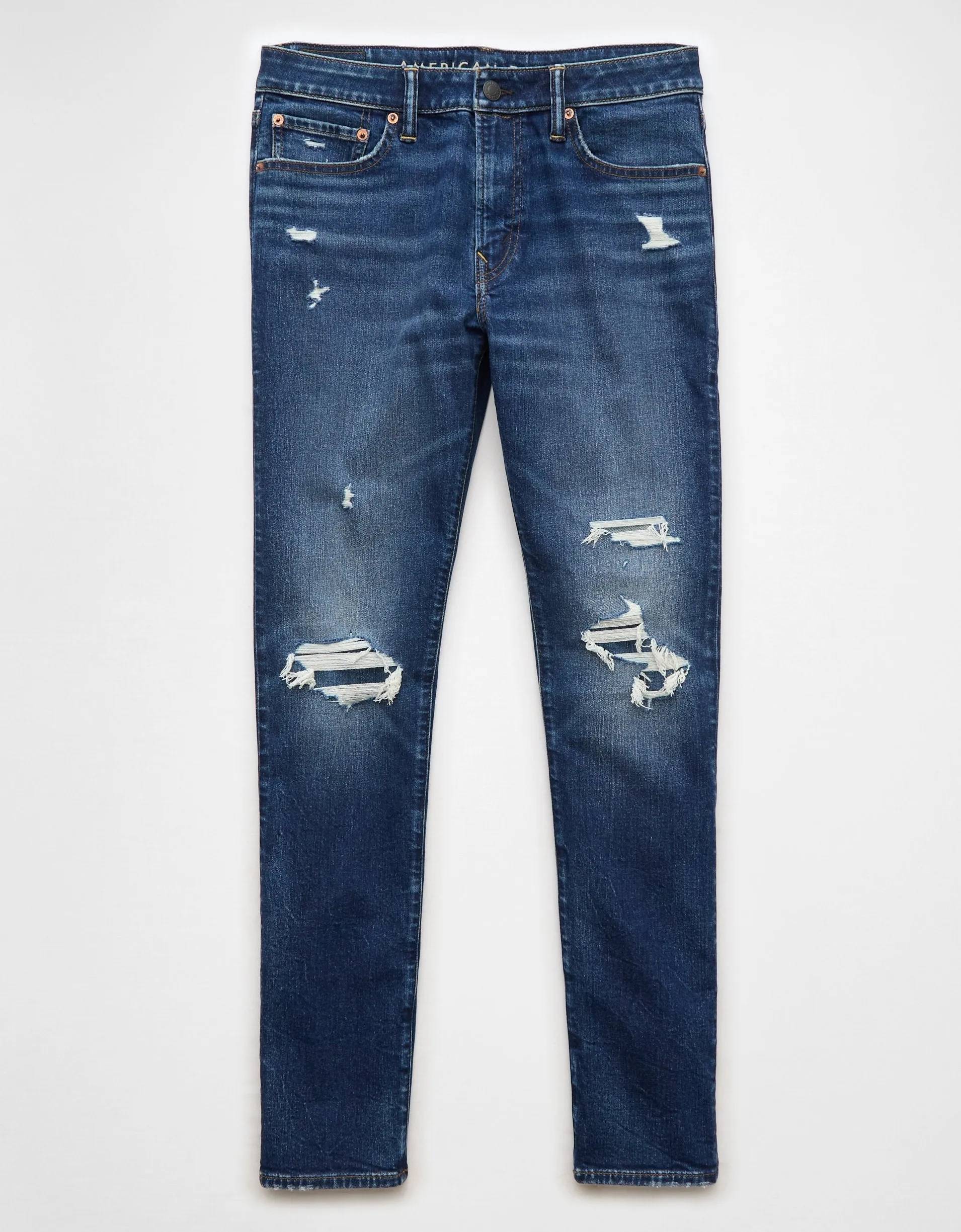 AE AirFlex  geflickte schlanke Jeans