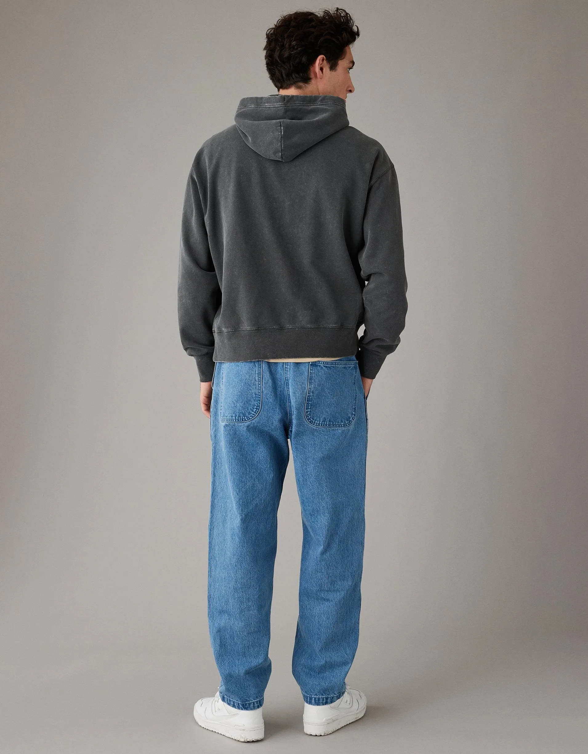AE Gürtel-Loose-Jeans