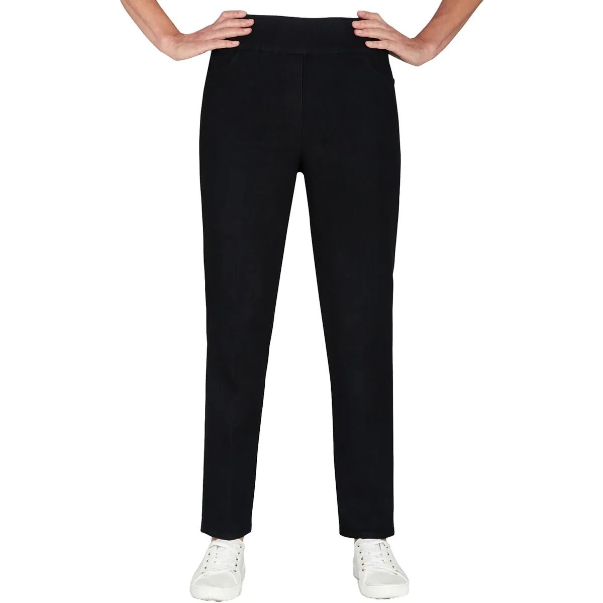 Alfred Dunner Damen Petites Mid-Rise Modern Fit Jeans mit geradem Bein