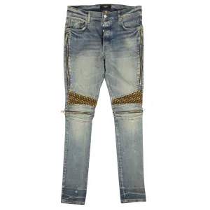 Amiri Mx2 Samt-Pj-Jeans - Lehm-Indigo