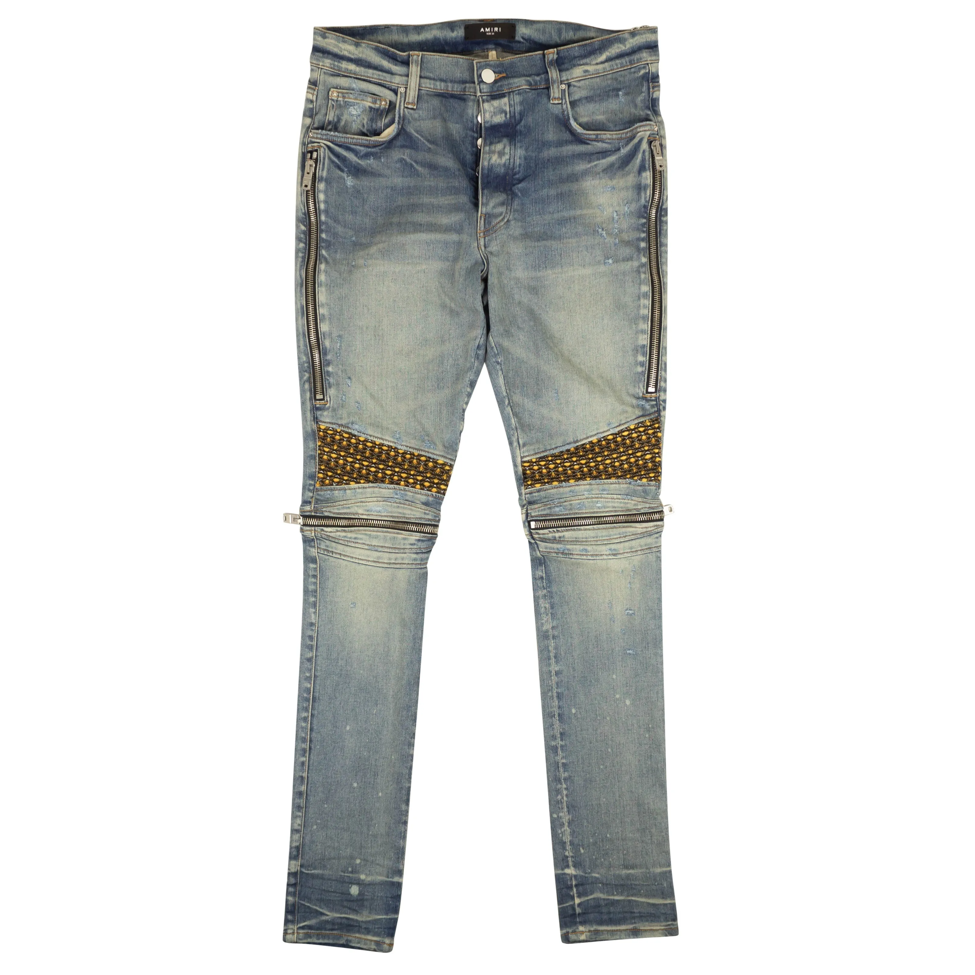 Amiri Mx2 Samt-Pj-Jeans - Lehm-Indigo
