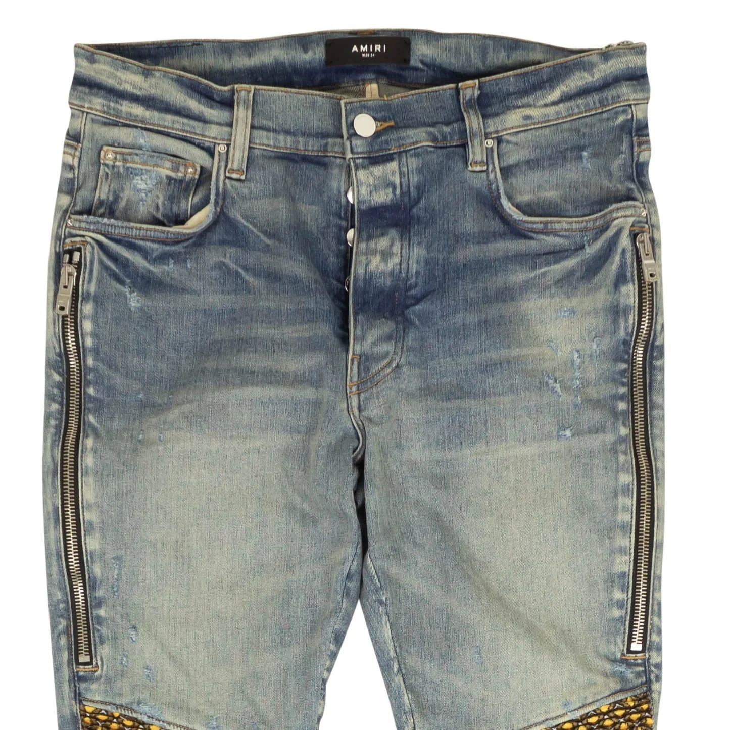 Amiri Mx2 Samt-Pj-Jeans - Lehm-Indigo