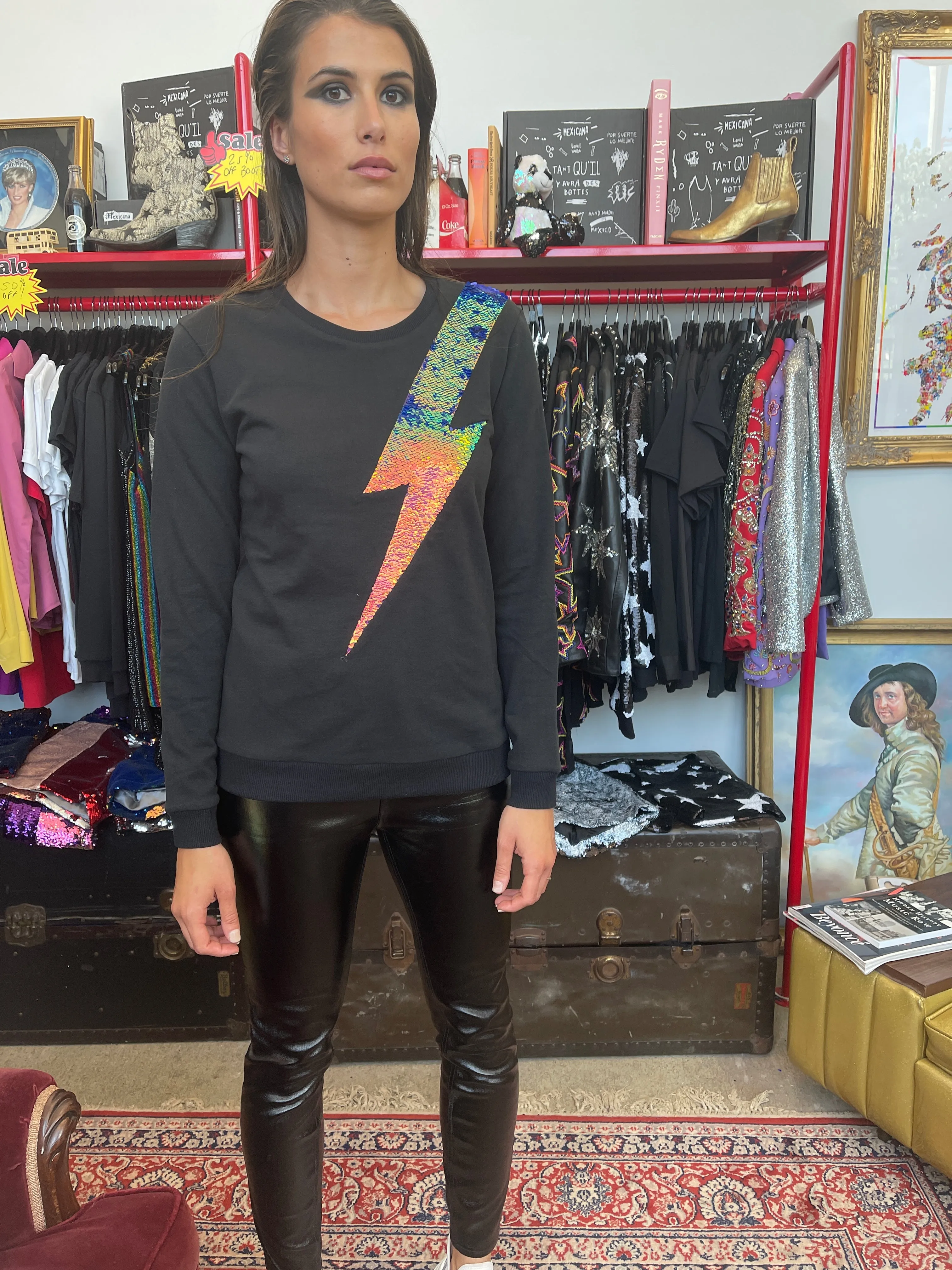 Any Old Iron Damen Ölglanz-Blitz Sweatshirt