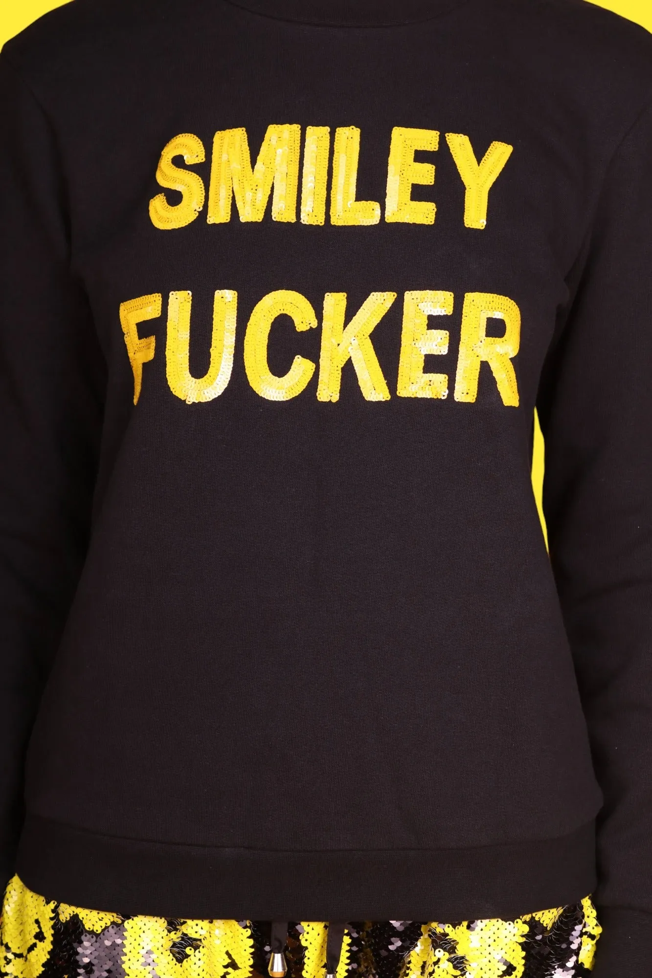 Any Old Iron x Smiley Herren Smiley Fucker Sweatshirt