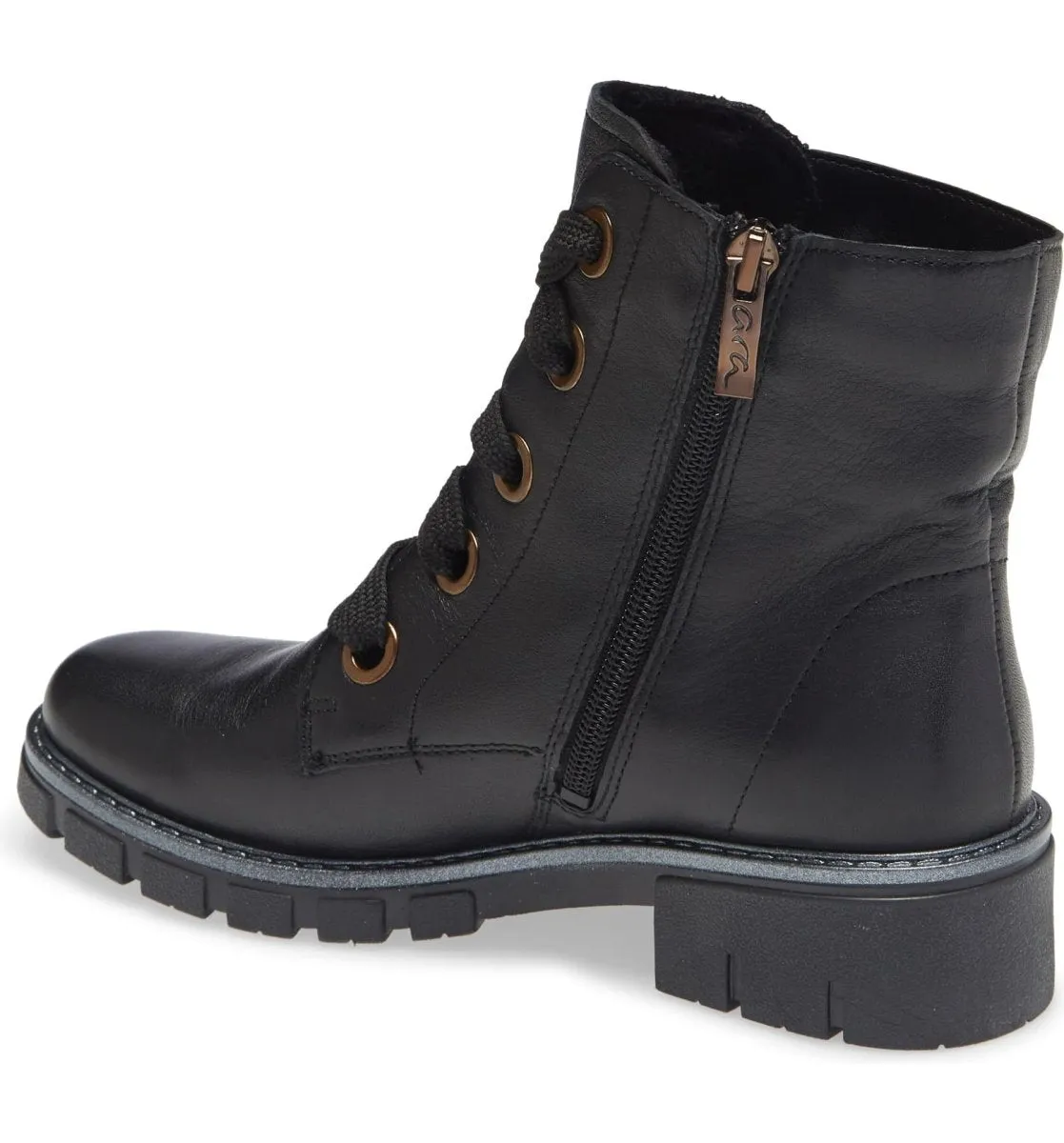 Ara Damen Debbie Schwarzes Leder Ara Schuhe