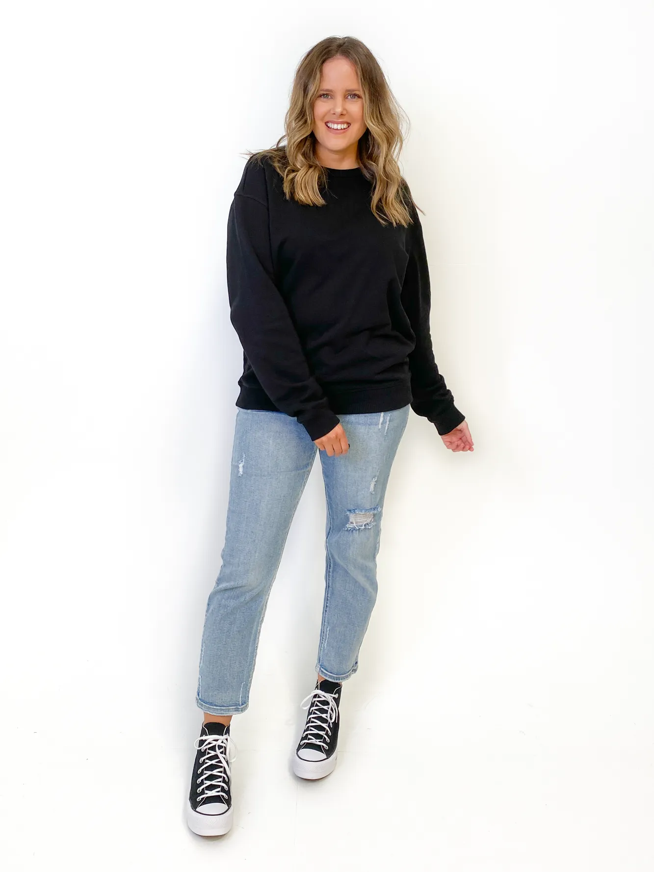 AS Colour Premium Crew Schwarz