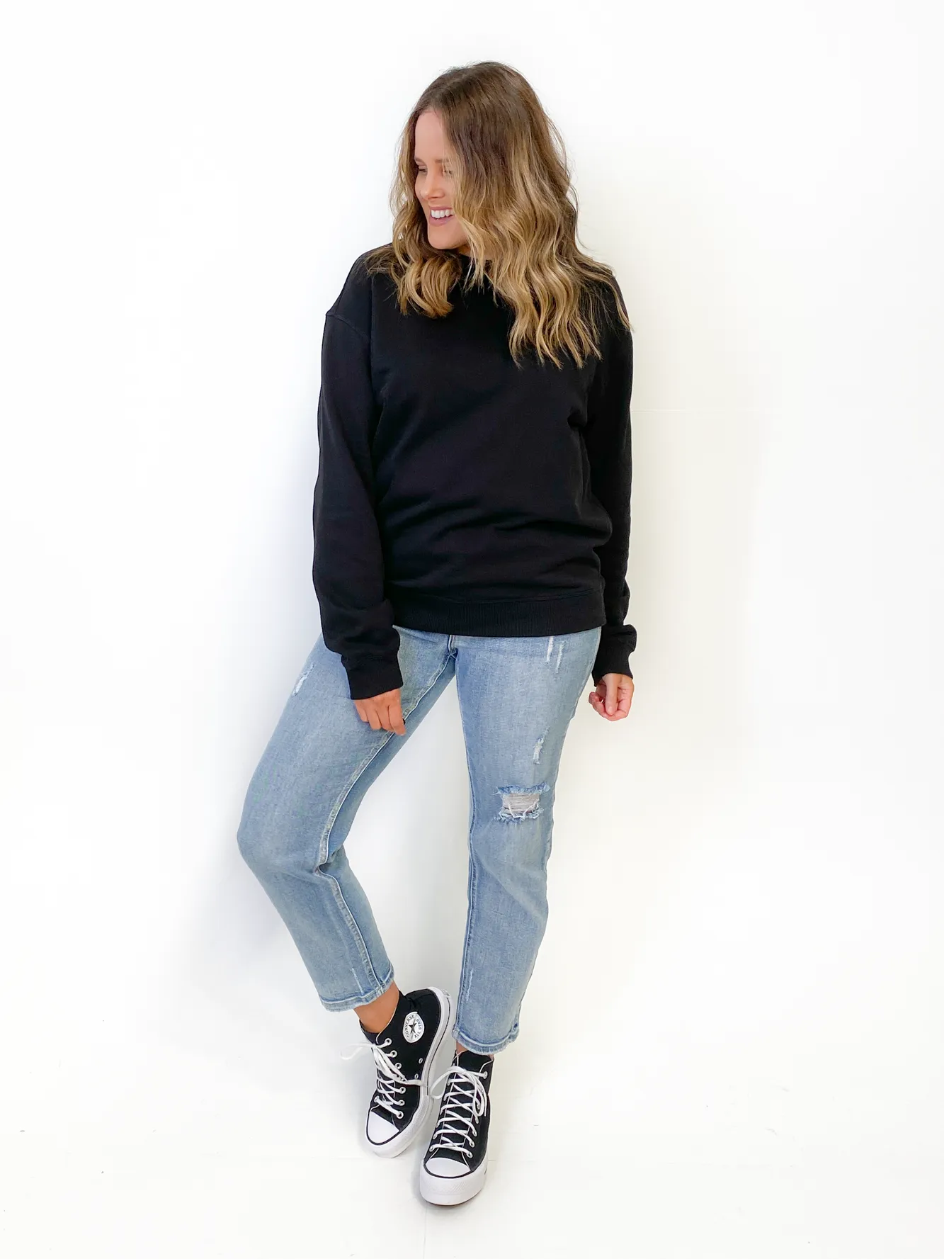 AS Colour Premium Crew Schwarz