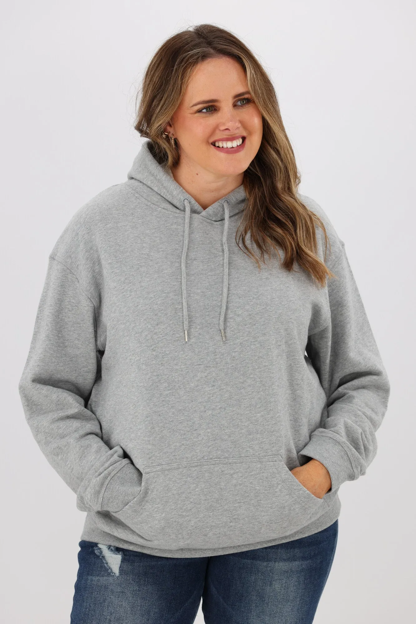 AS Colour Premium Kapuzenpullover Grau Melange