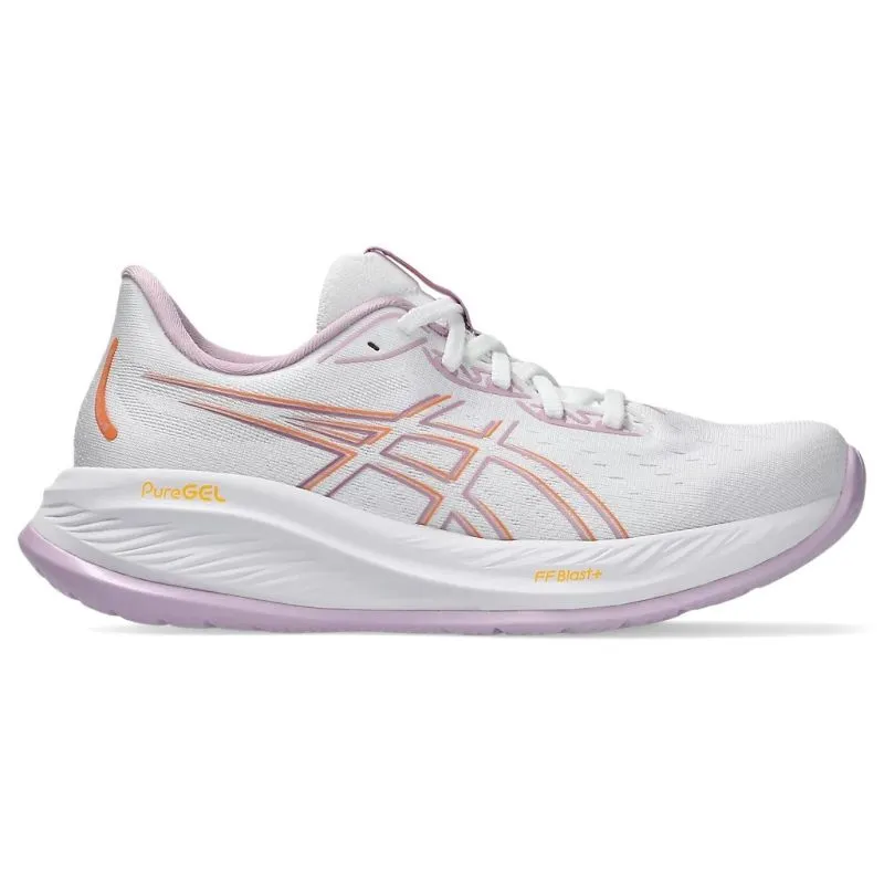 ASICS DAMEN GEL CUMULUS 26 WEIß/HELLES UBE SCHUHE