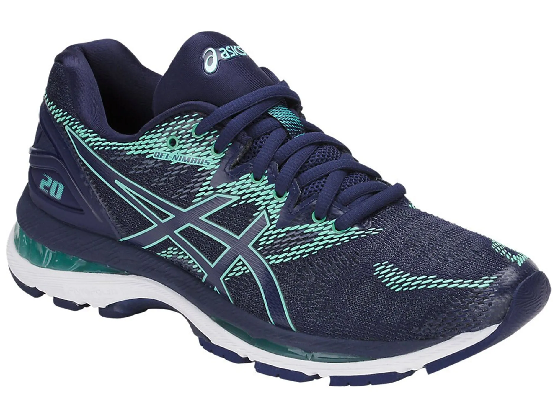 Asics Damen Gel Nimbus 20 (D-Weite) <BR> T851N 4949 Asics Schuhe