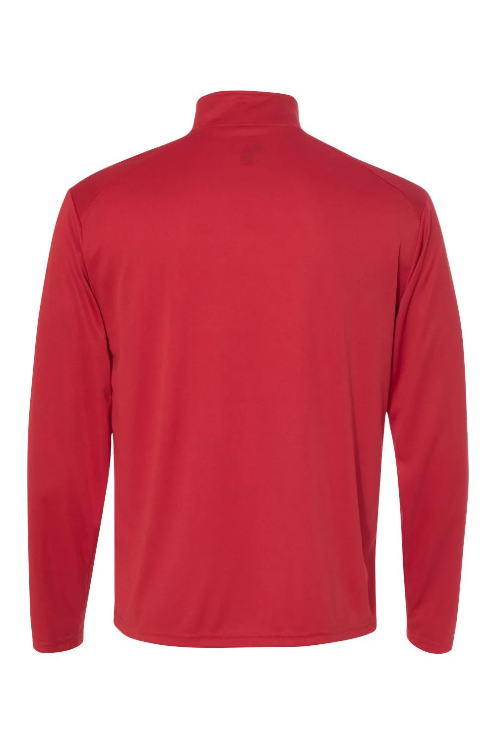 Badger Herren B-Core Feuchtigkeitstransportierendes 1/4-Zip Sweatshirt - Rot/Grafitgrau