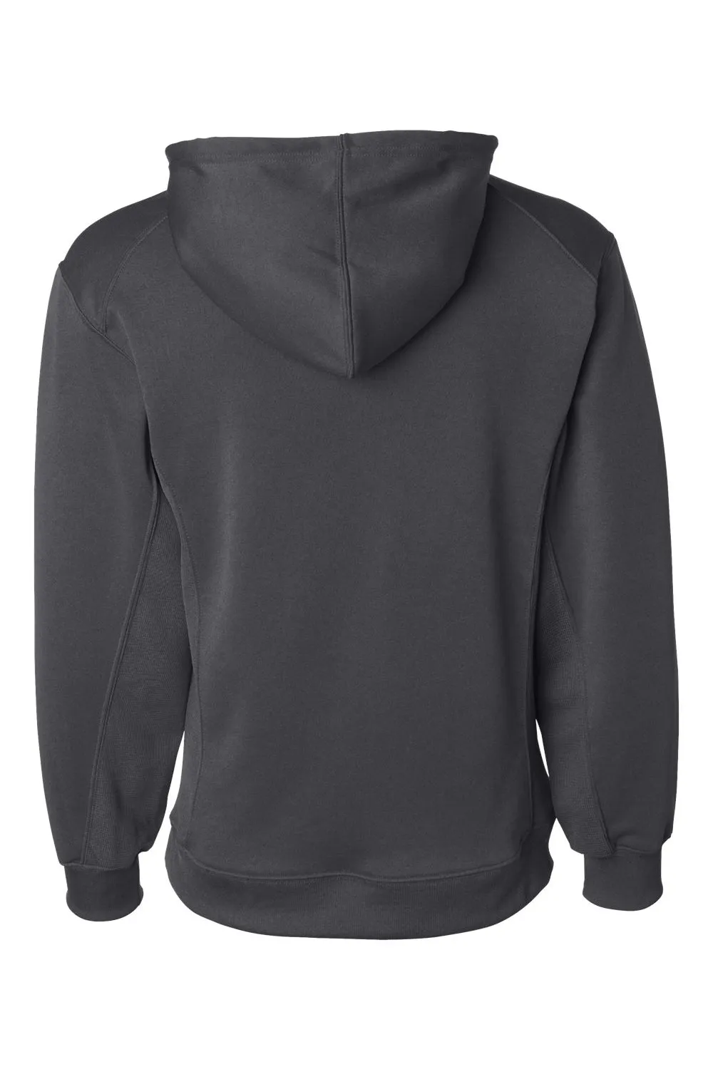 Badger Herren Performance Fleece Kapuzenpullover mit Feuchtigkeitstransport und Tasche - Graugrau