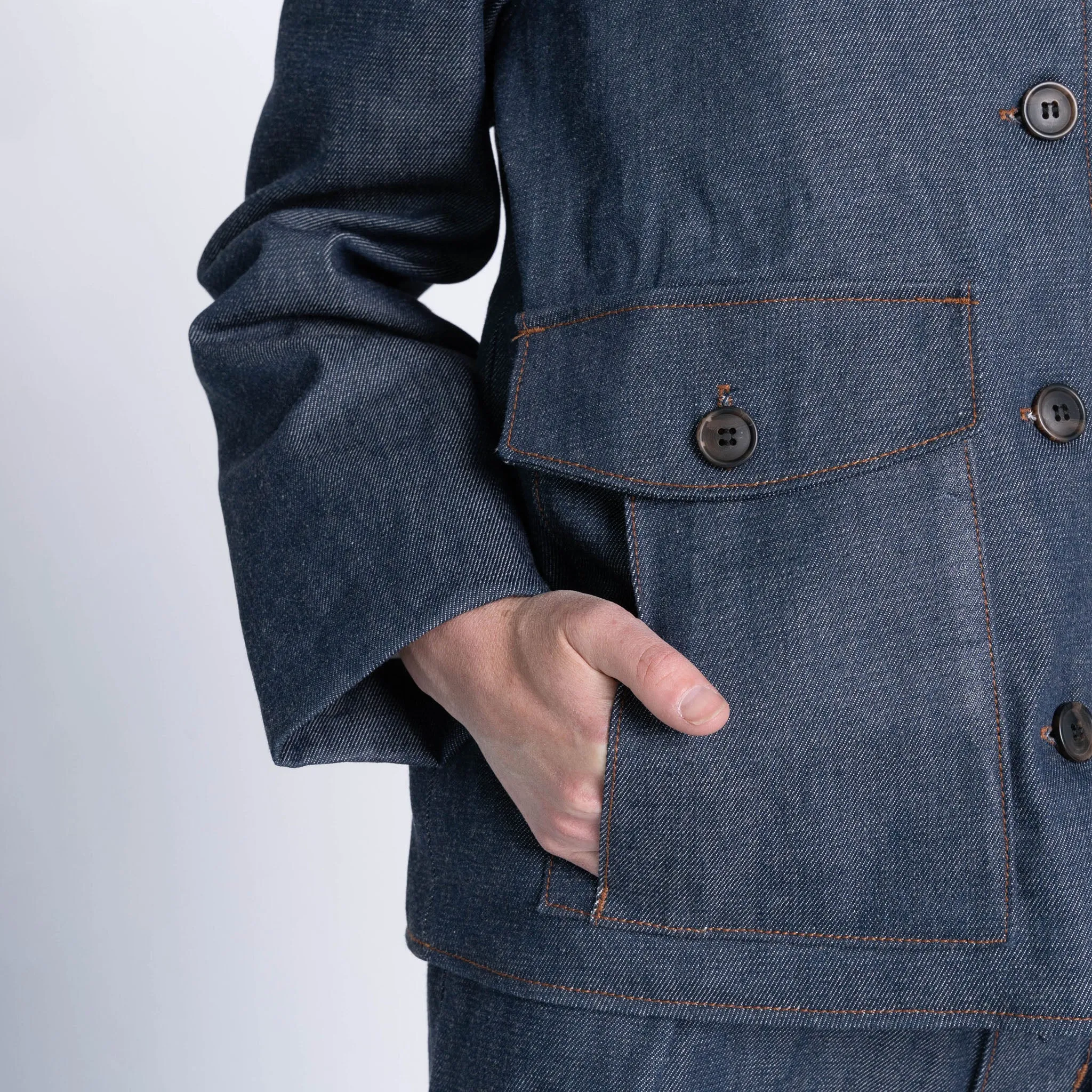 Balmoral Jacket - Natürliches Indigo Denim