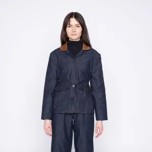 Balmoral Jacket - Slub Nep Gewaschen - Indigo