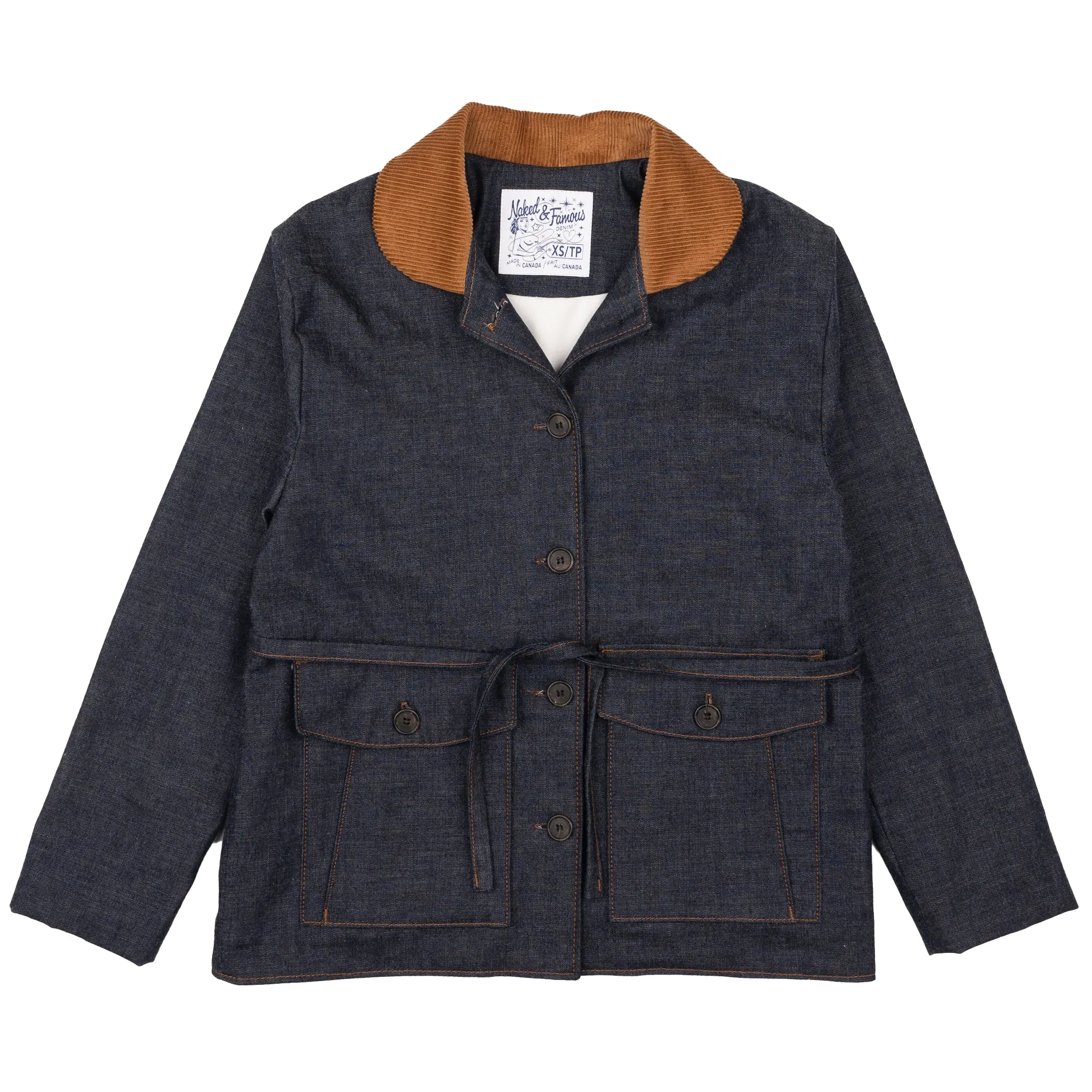 Balmoral Jacket - Slub Nep Gewaschen - Indigo