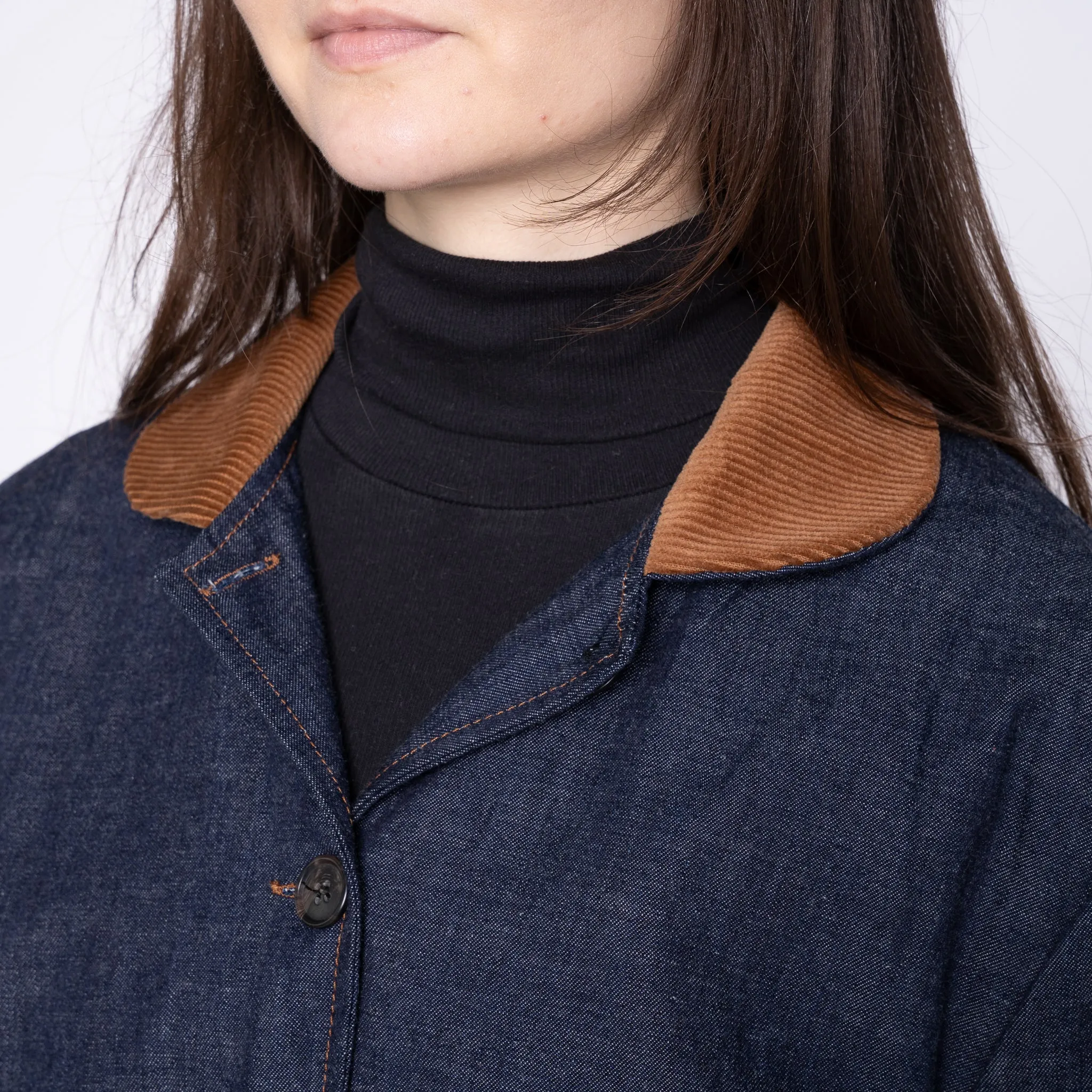 Balmoral Jacket - Slub Nep Gewaschen - Indigo
