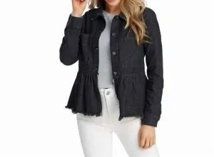 Banks Denim Jacke in Schwarz