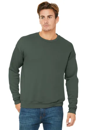 Bella   Canvas Herren Fleece Pullover - Militärgrün