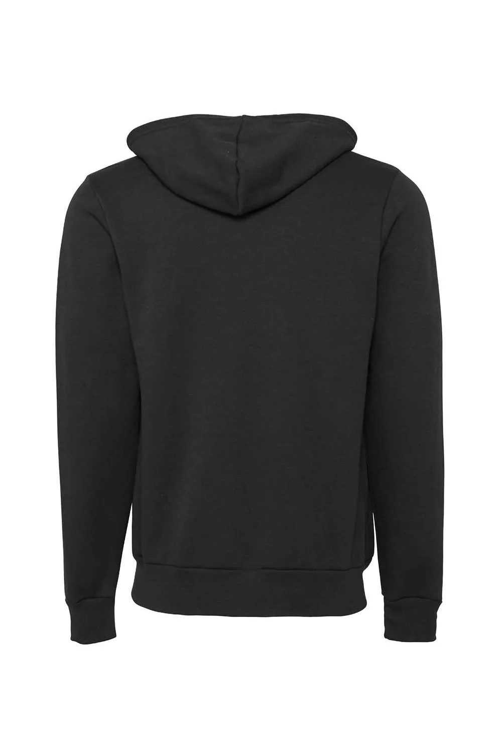 Bella   Canvas Herren Fleece Full-Zip Kapuzenpullover mit Taschen - DTG Dunkelgrau - Ausverkauf