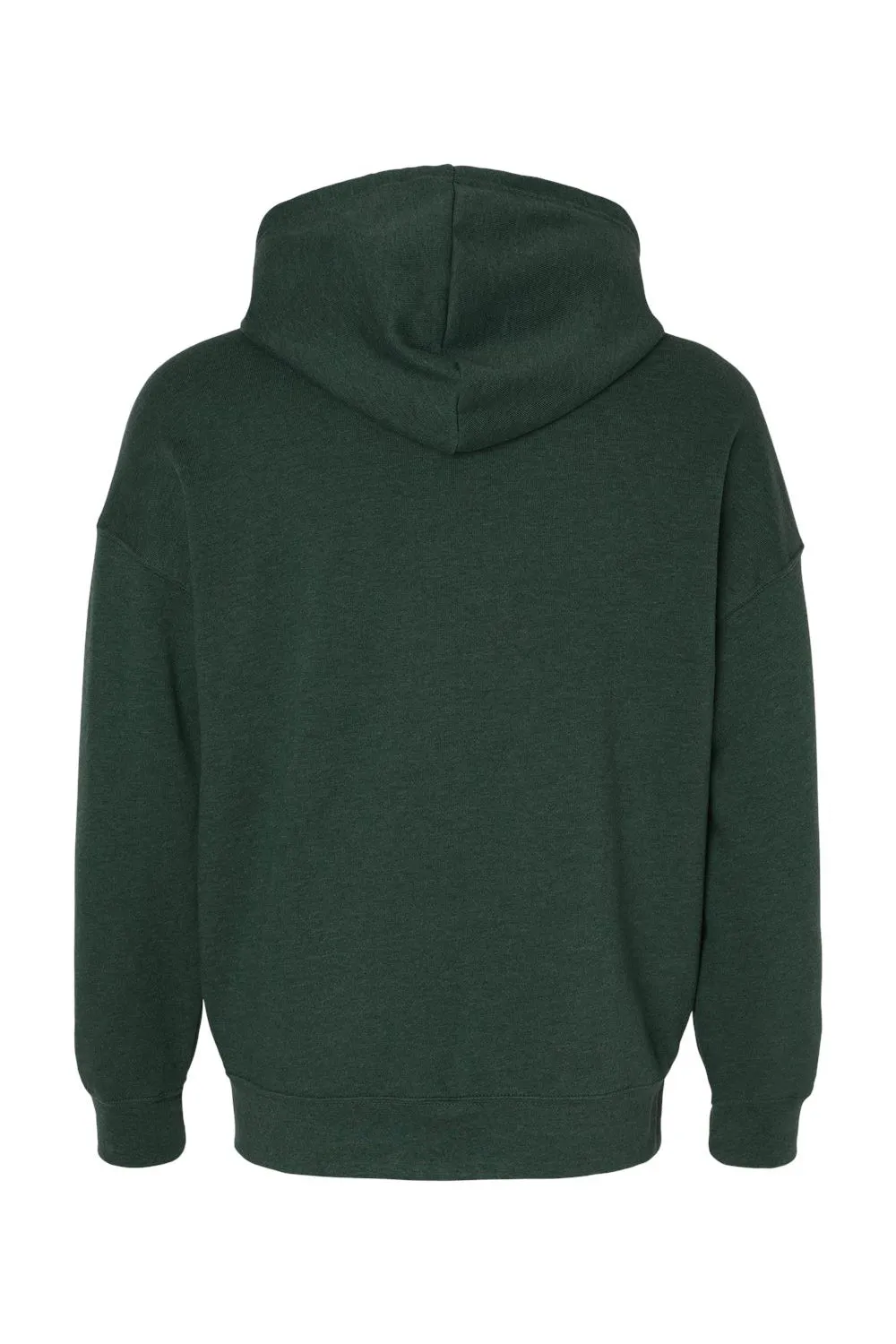 Bella   Canvas Herren Sponge Fleece Kapuzenpullover mit Reißverschluss und Taschen - Heather Forest Grün