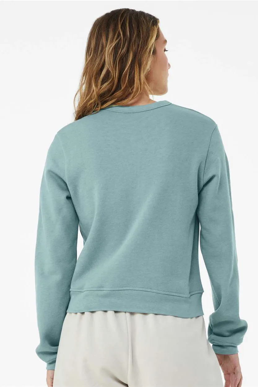 Bella   Canvas Damen Classic Crewneck Sweatshirt aus Sponge Fleece - Heather Blue Lagoon