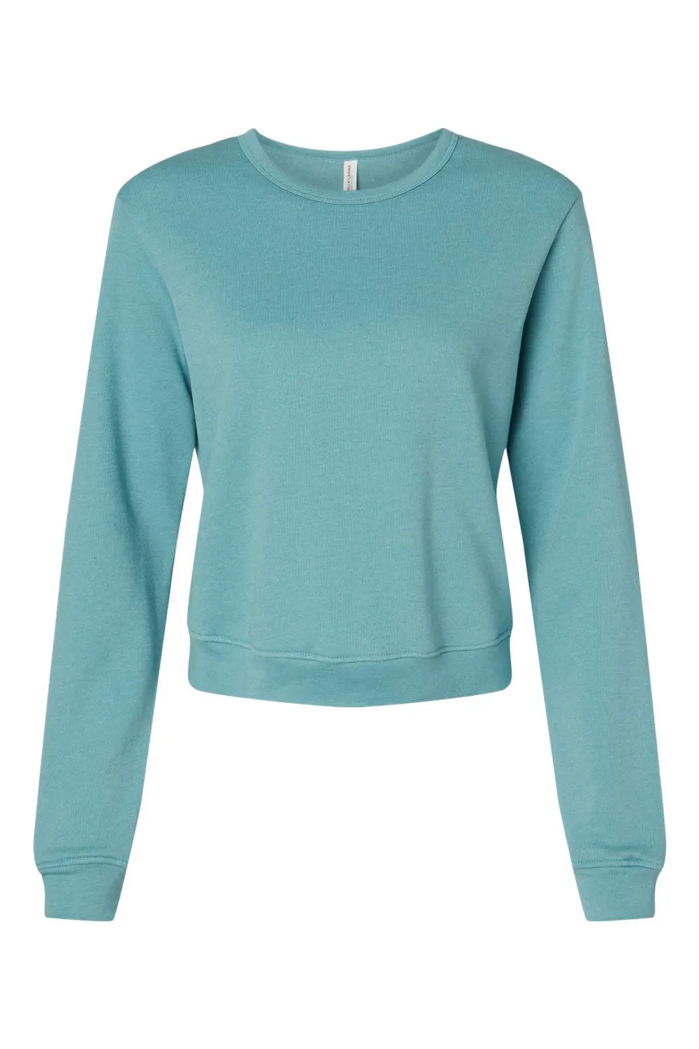 Bella   Canvas Damen Classic Crewneck Sweatshirt aus Sponge Fleece - Heather Blue Lagoon