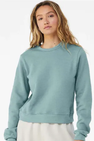 Bella   Canvas Damen Classic Crewneck Sweatshirt aus Sponge Fleece - Heather Blue Lagoon