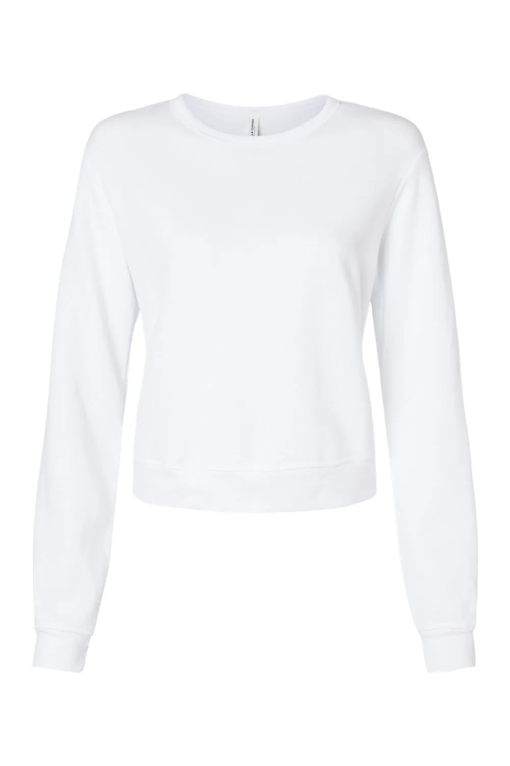 Bella   Canvas Damen Classic Crewneck Sweatshirt aus Sponge Fleece - Weiß