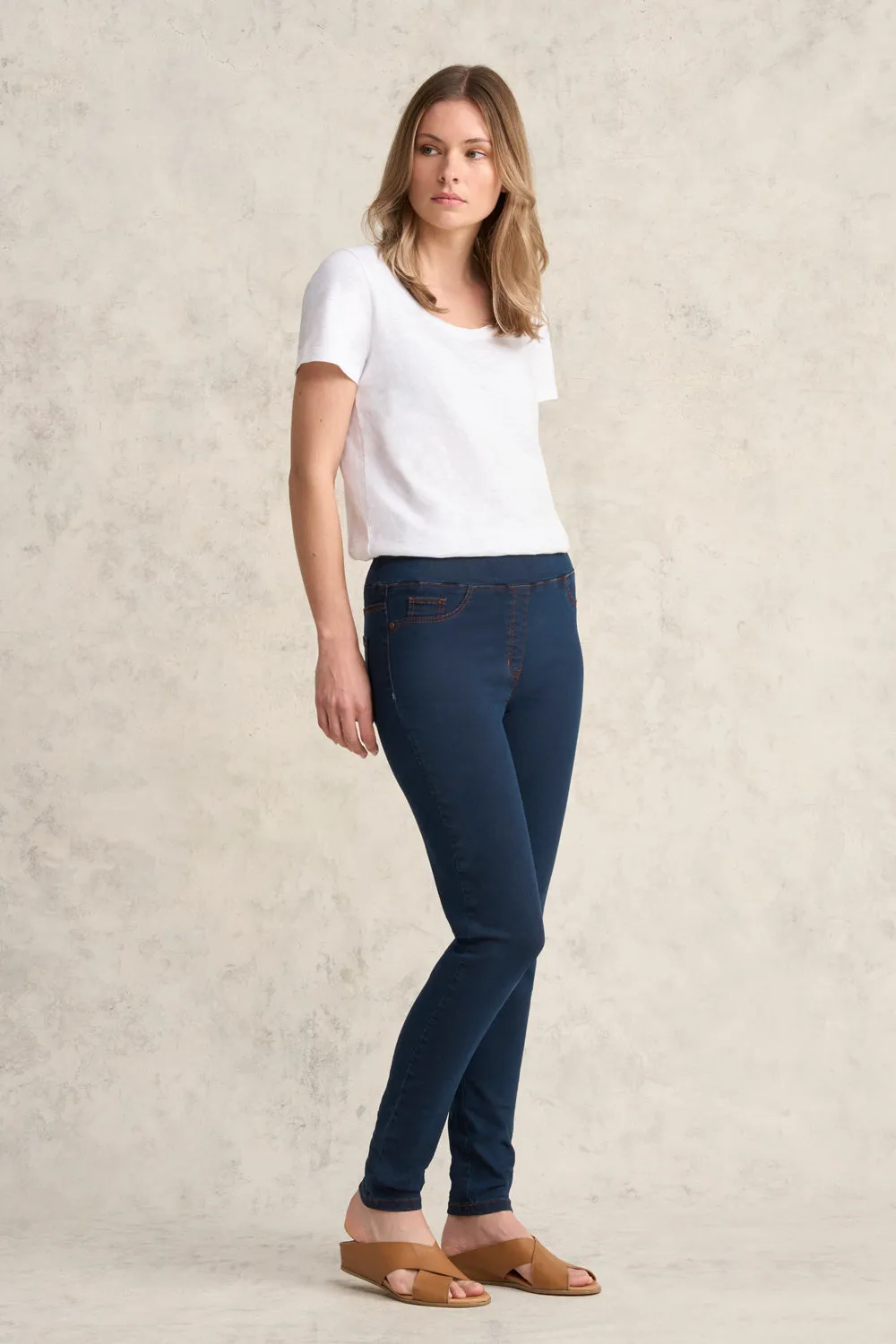 Bengajean® Skinny mit voller Länge - Klassisches Denim-Blau