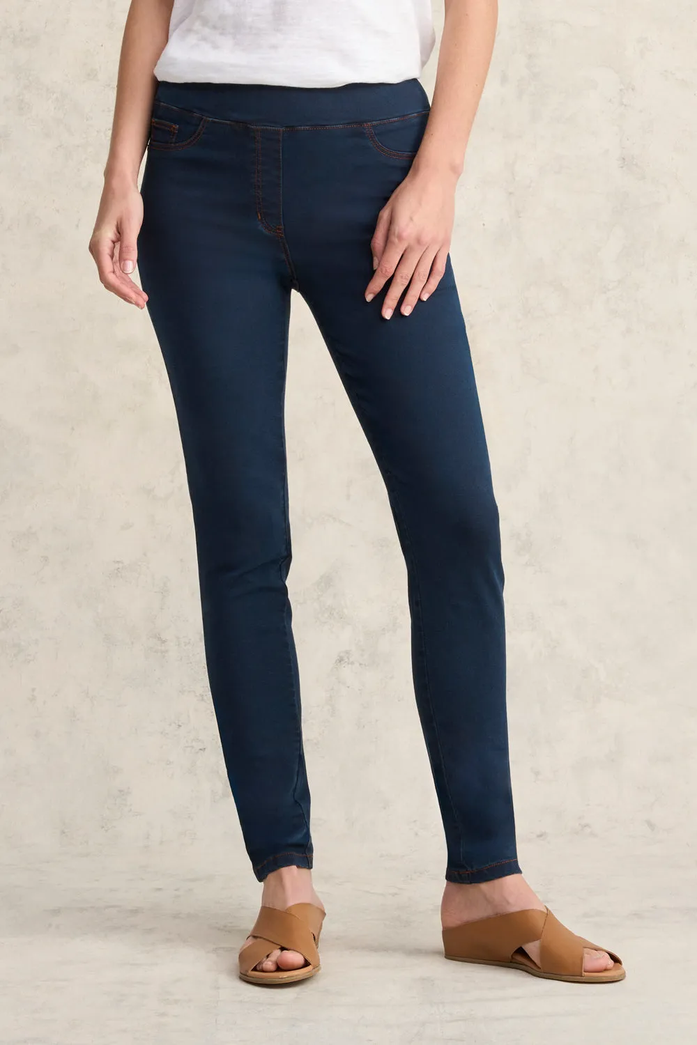 Bengajean® Skinny mit voller Länge - Klassisches Denim-Blau