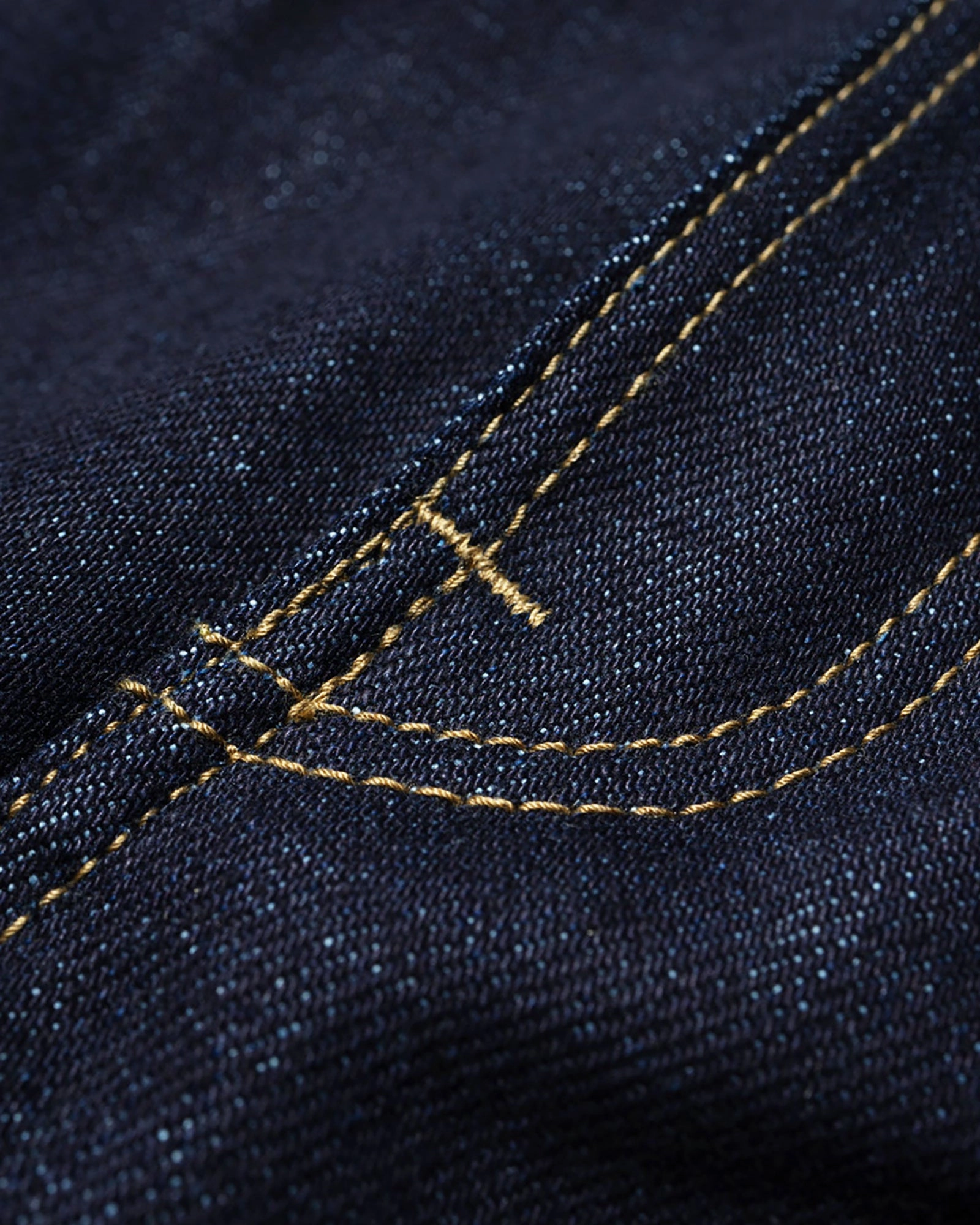 Big John M104G Tough 23oz Straight Fit Selvedge Mens Jeans - Unwashed