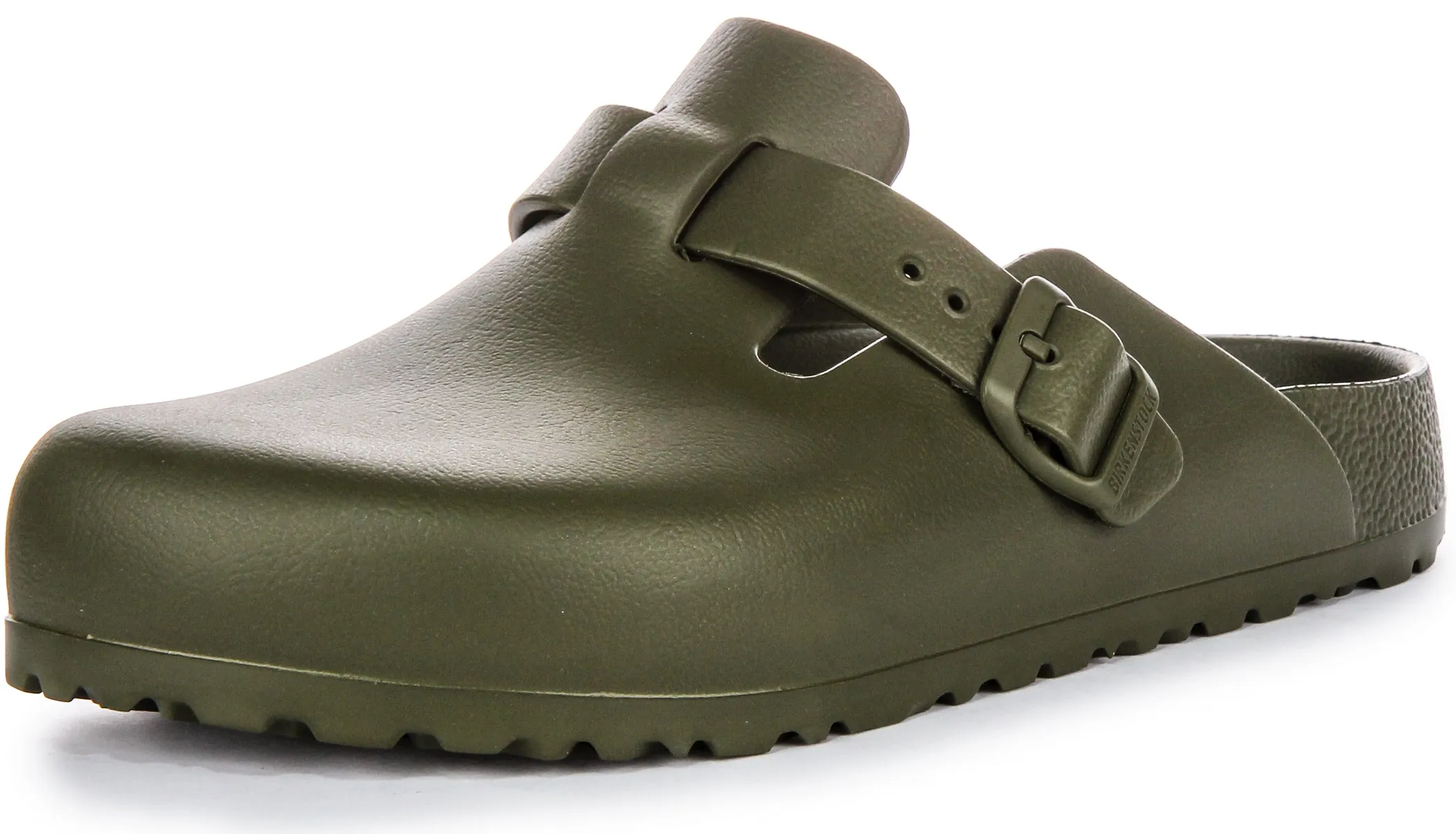 Birkenstock Boston Eva In Khaki | Schmal geschnittene Schuhe Birkenstock