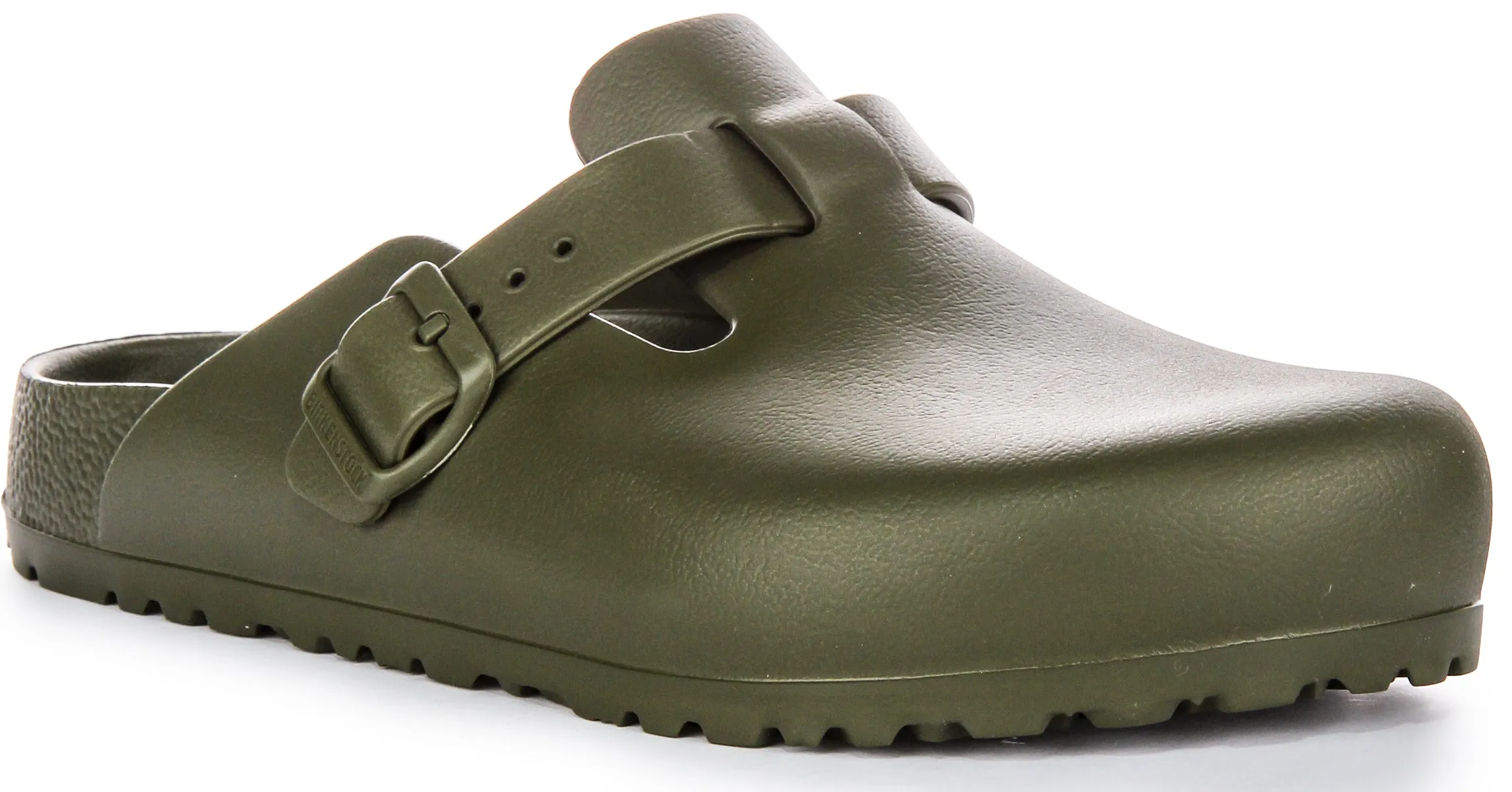 Birkenstock Boston Eva In Khaki | Schmal geschnittene Schuhe Birkenstock