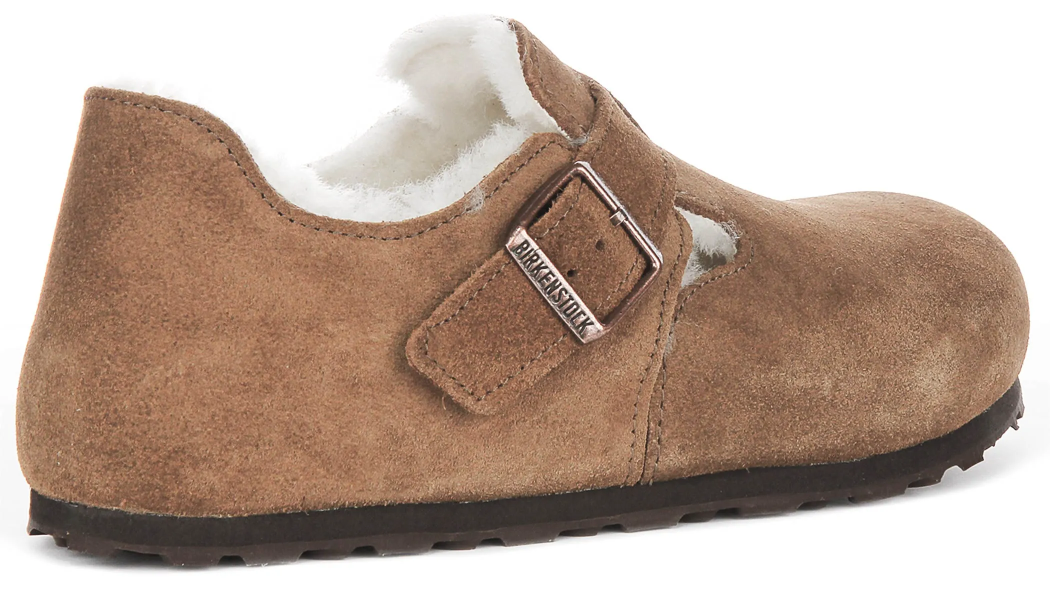 Birkenstock London Shearlin In Braunem Wildleder | Regular Fit Schuhe Birkenstock